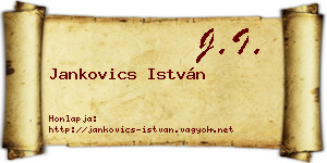 Jankovics István névjegykártya
